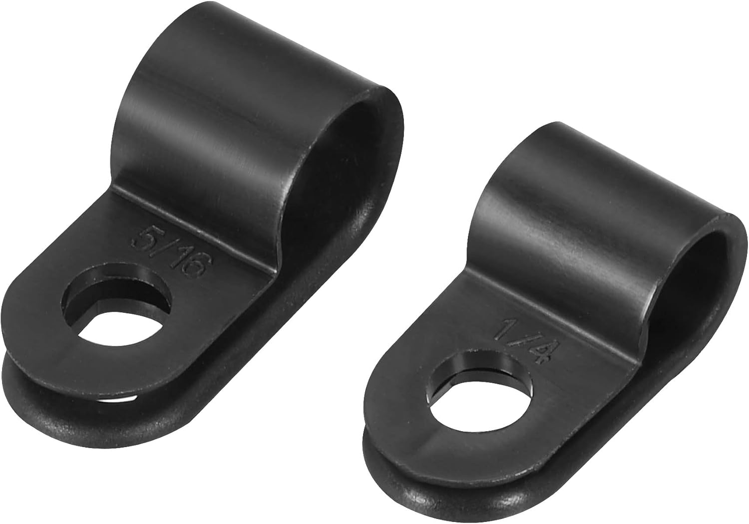 MECCANIXITY R Type Nylon Cable Clip Clamp Kit 30 Pack Fit Cable Dia 7.9mm and 20