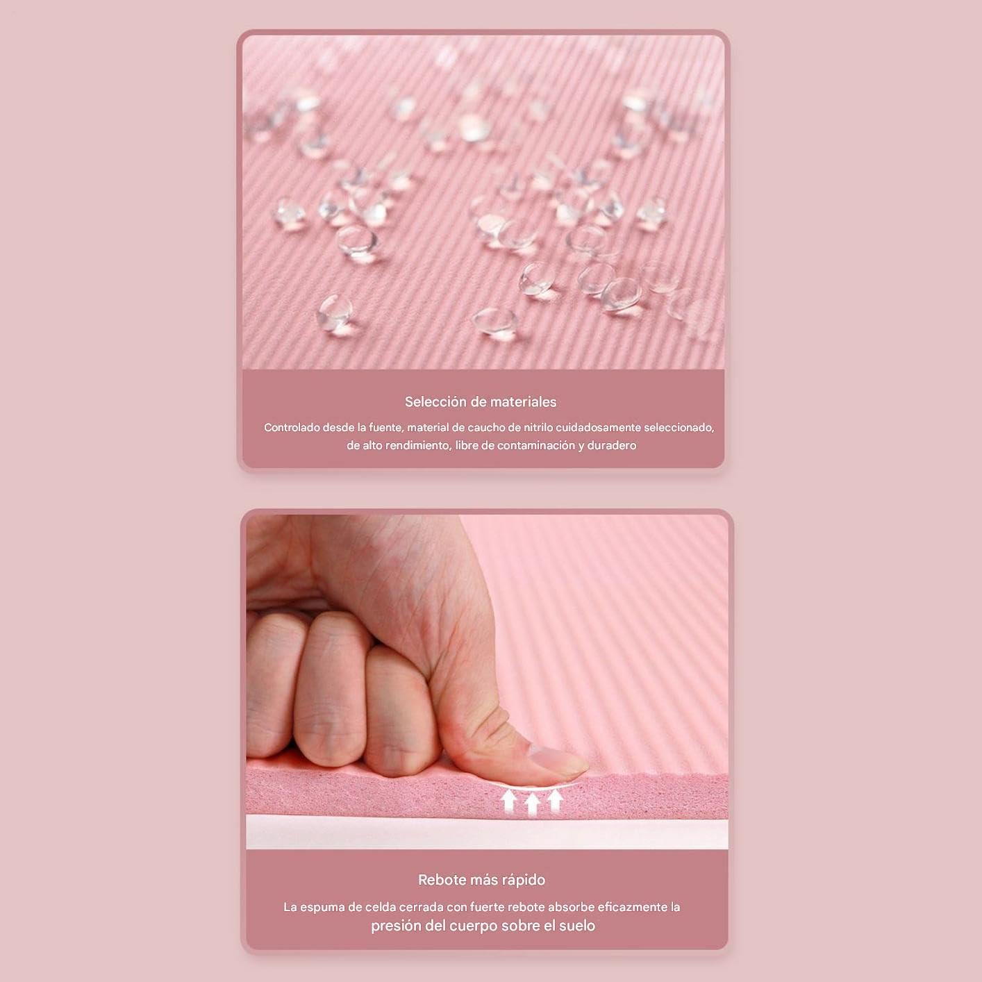 Alfombrillas De Yoga Antideslizantes | Esterilla De Ejercicio 15mm Equipo | De Entrenamiento,Alfombrillas De Yoga Ligeras Y Gruesas Con Correa De Transporte - Para Mujeres Entrenamiento Suelo Estiramie