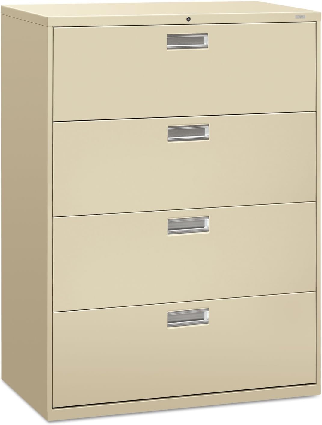 HON 694LL 600 Series Four-Drawer Lateral File, 42w x 19-1/4d, Putty