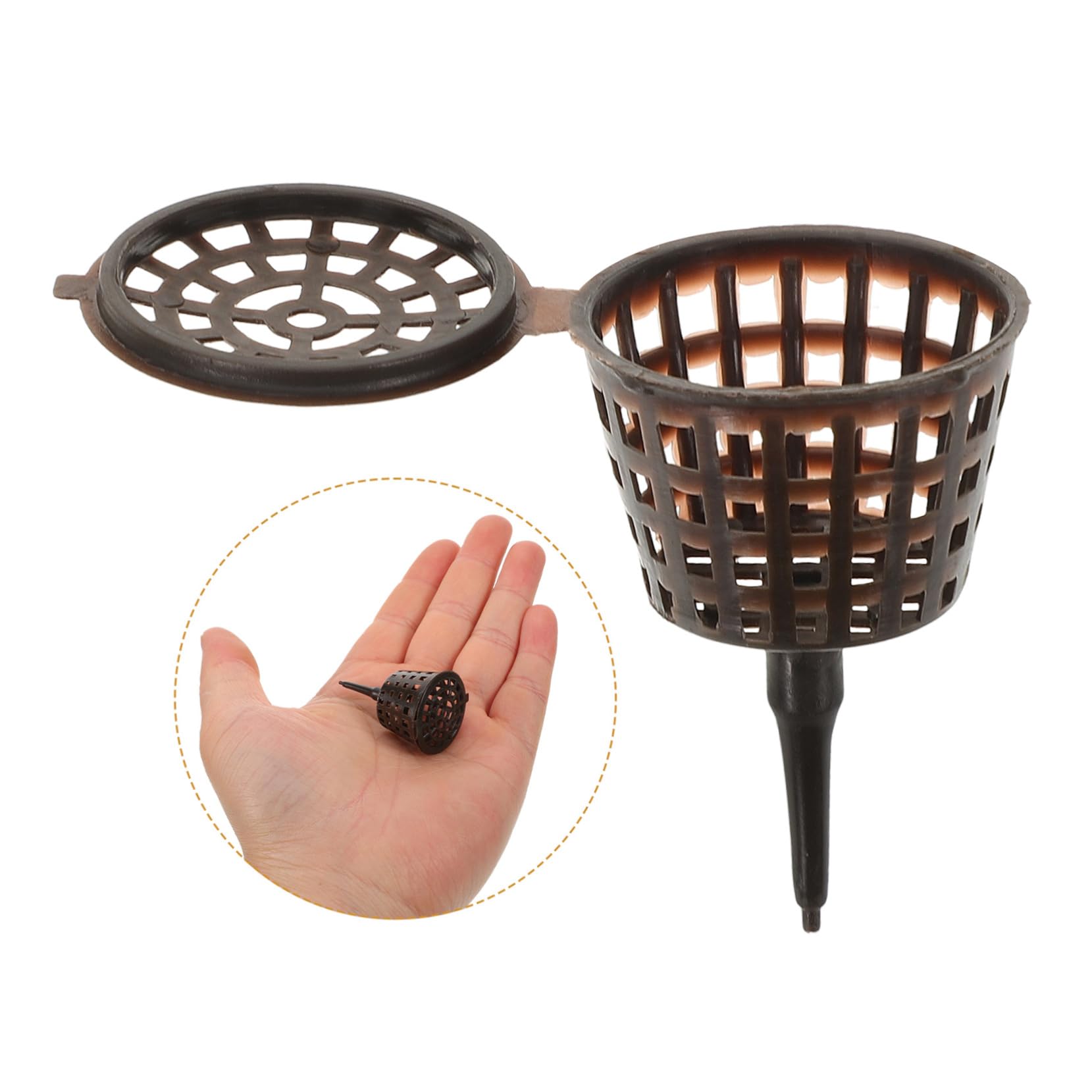 Caja De Fertilizante para Bonsái 20 Piezas con Tapa Contenedor De Abono para Plantas Pequeñas Protector contra Animales Y Viento Ideal para Orquídeas Y Jardín