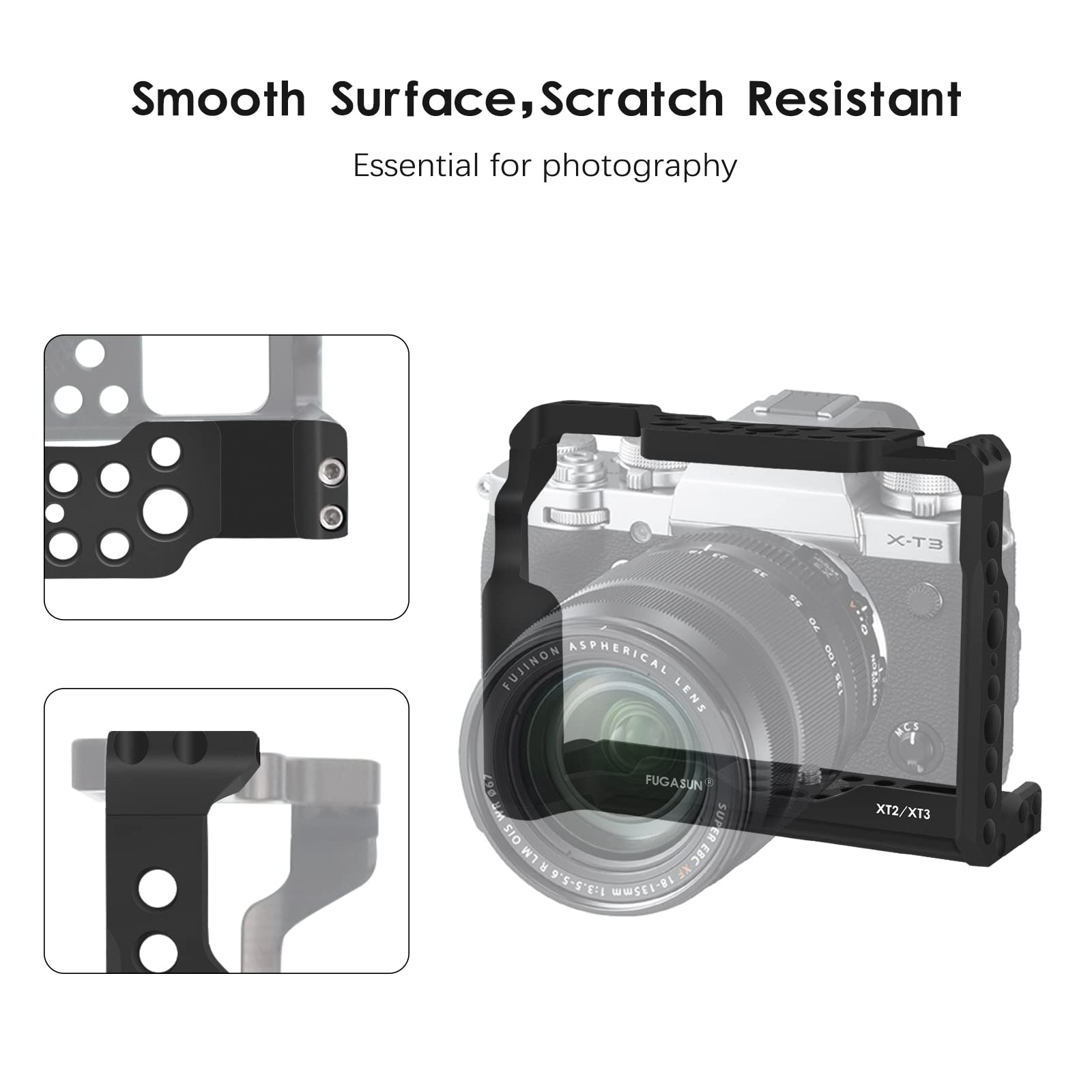 Amazon.com : XT2 XT3 Camera Cage, Premium Closed Security