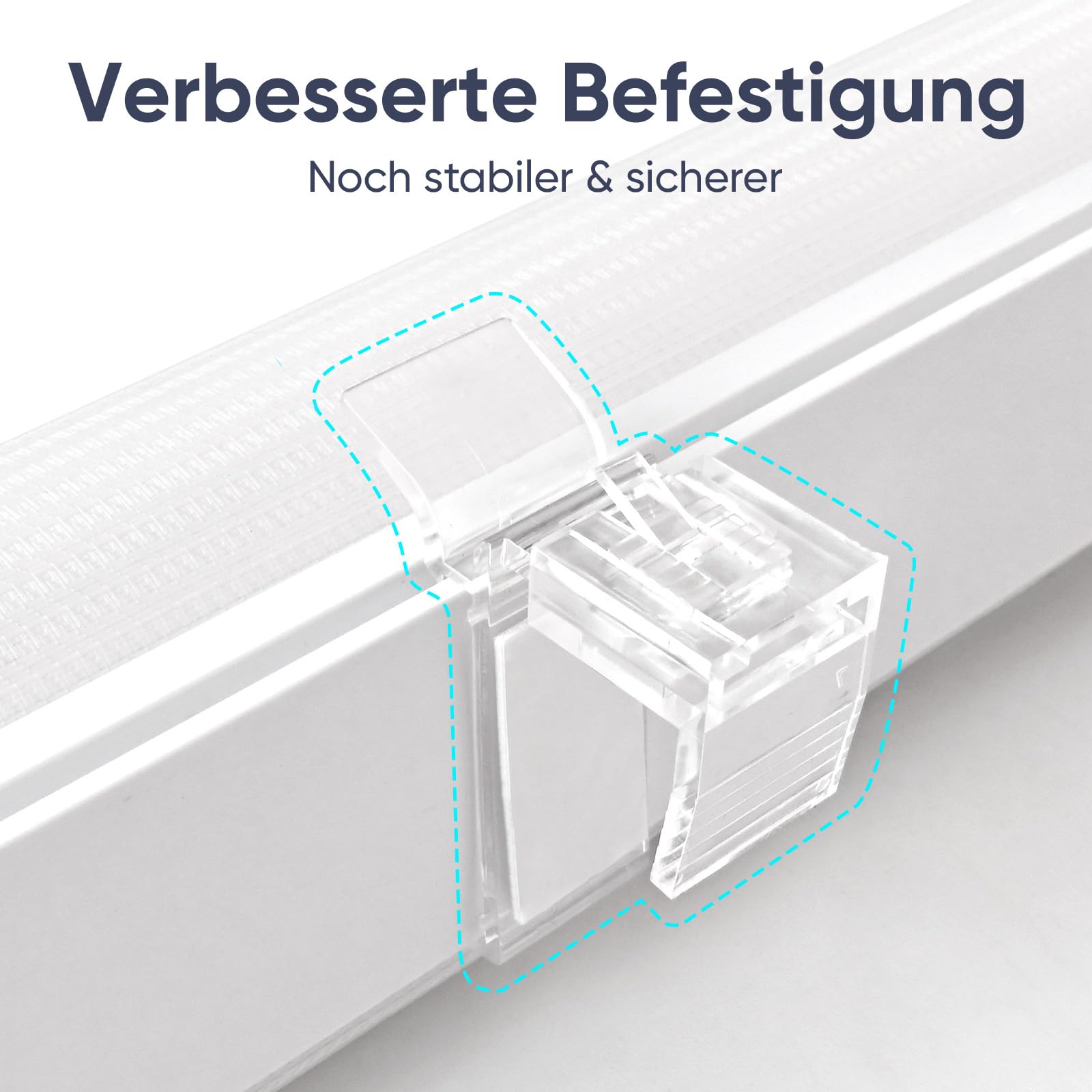 Sekey Doppelrollo Klemmfix ohne Bohren für Fenster – Bild 7