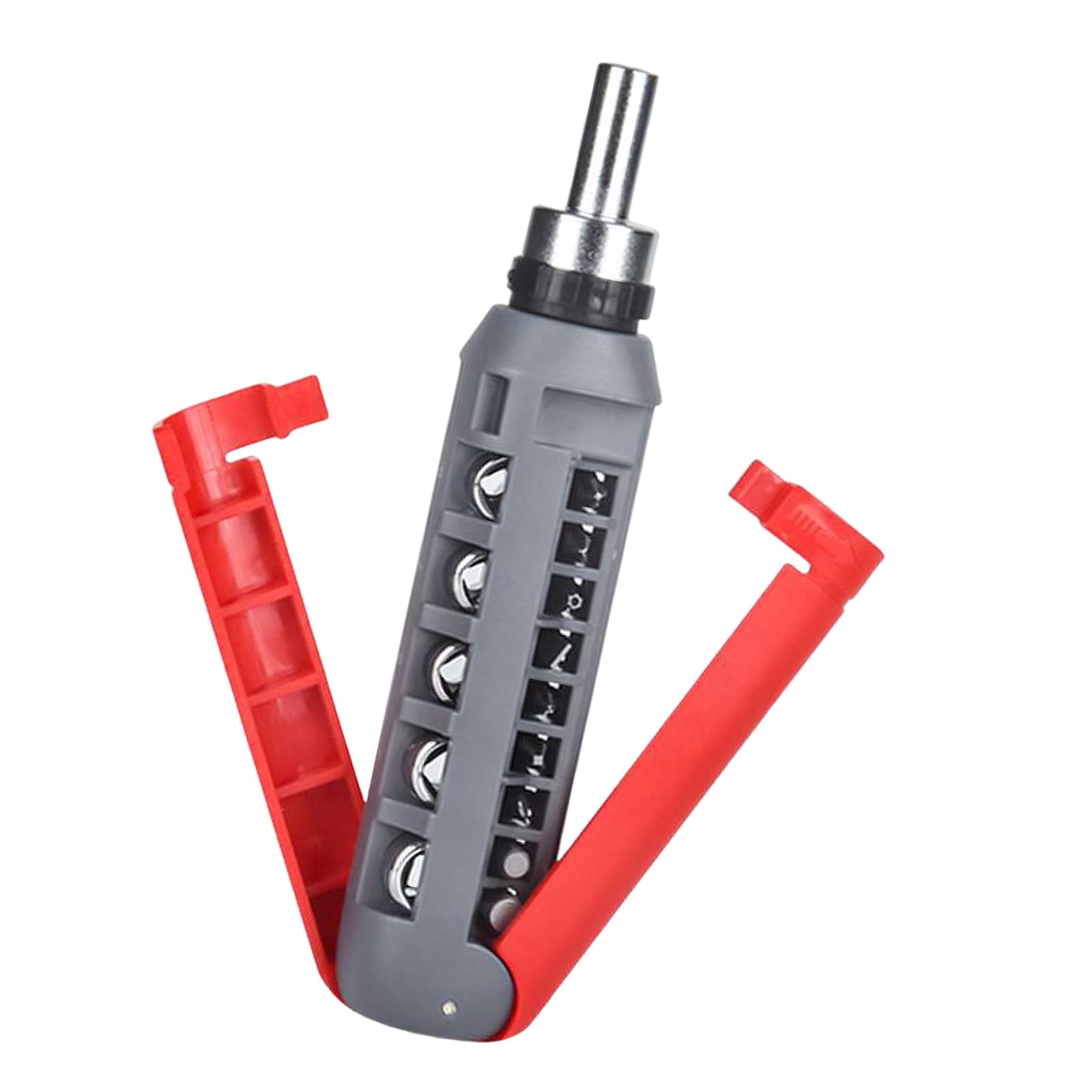 Lxxaofdc Red 1 Heavy Duty 14 In 1 Ratcheting Screwdriver With Adjustable Angles Heavy Duty Multiple Angled Screwdriver