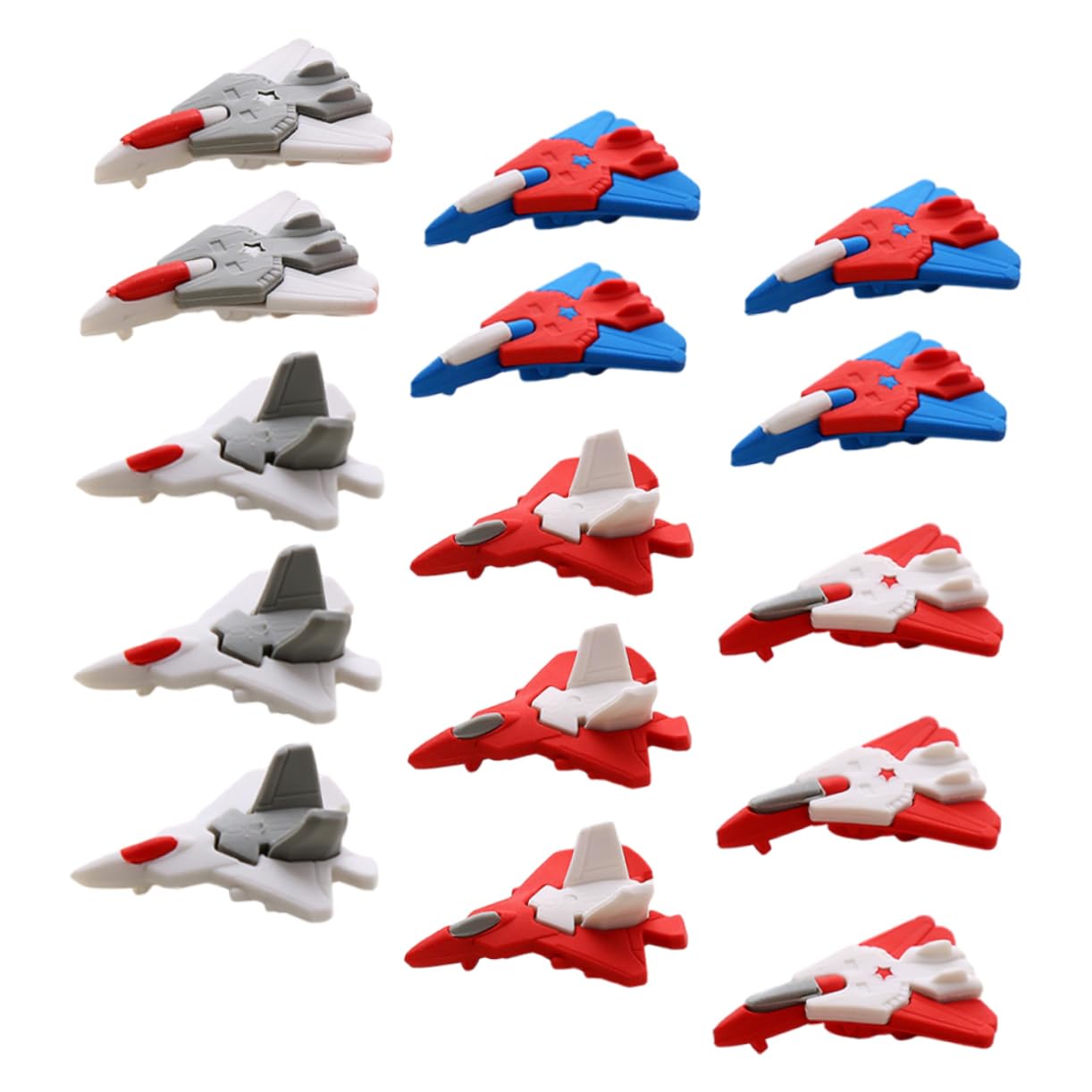 VILLCASE 48 Pezzi gomma per aeroplano uffizi gadget ufficio gadget per ufficio lovable mini gomme da cancellare per bambini alla rinfusa piccole gomme da cancellare per cartoni animati