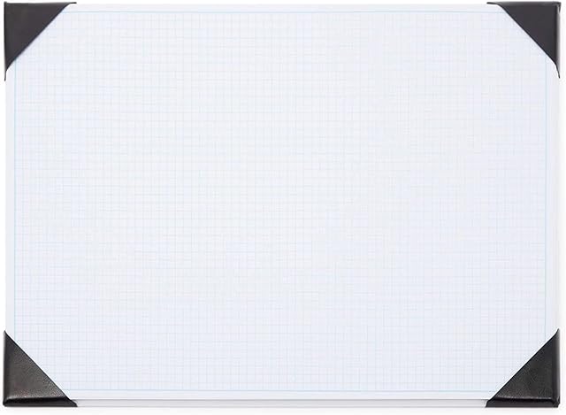 Large Desk Blotter Graph Paper Pad for Office Supplies (17 x 12 Inches)