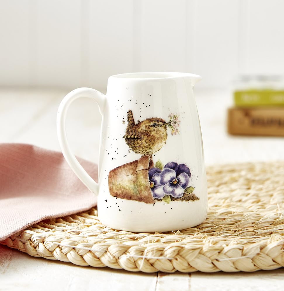 Brocca Crema Royal Worcester Wrendale - Porcellana, 125ml, Design Uccello - Foto 4