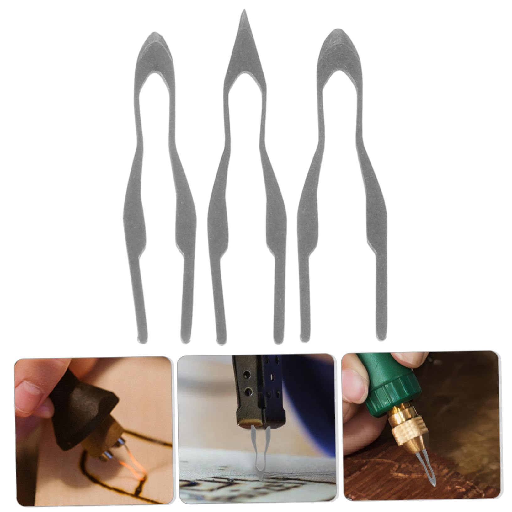 LIFKOME 3 puntas de alambre de pirografía de piezas, función de calentamiento rápido, puntas versátiles para pirograbado, madera, adecuadas para proyectos profesionales y de bricolaje de grabado de