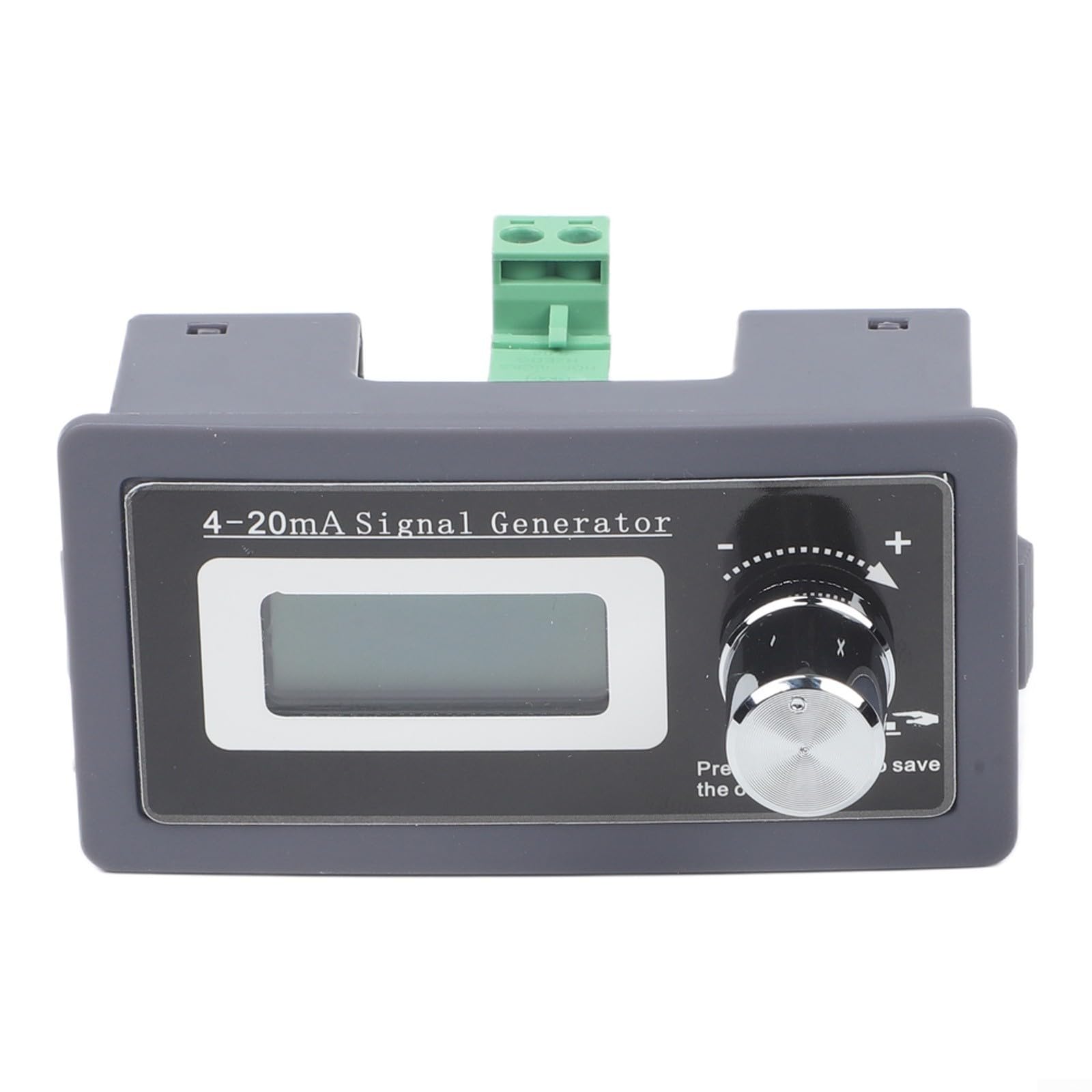 Generatore di segnale ad anello di corrente 4-20mA | Simulatore passivo a due fili 3,1x1,65 pollici con risoluzione 0,01 | Regolazione grossolana/fine per sistemi a 2/3/4 fili | Grigio