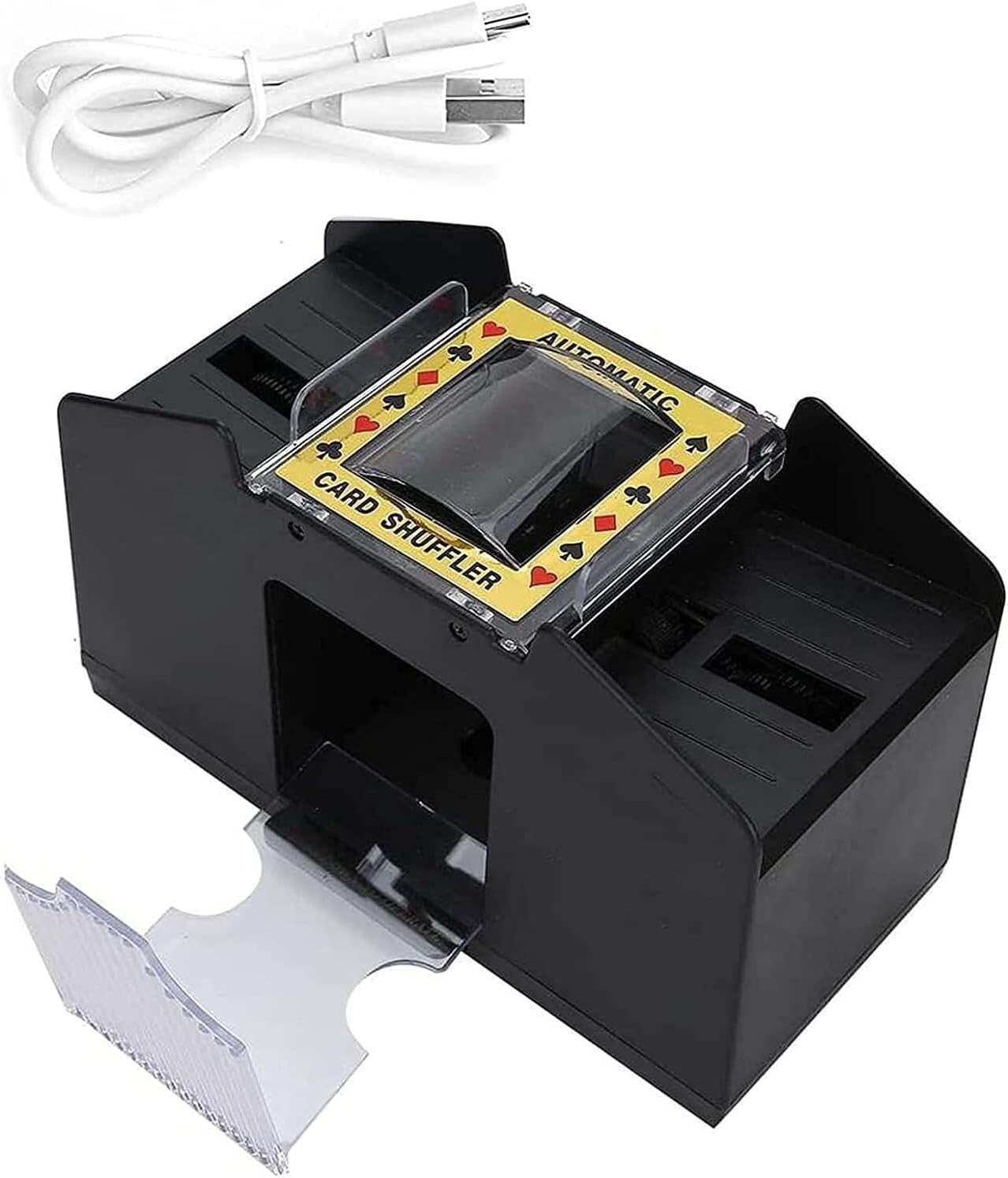 VUIKLCty Automatic Card Shuffler, Battery Operated USB Rechargeable