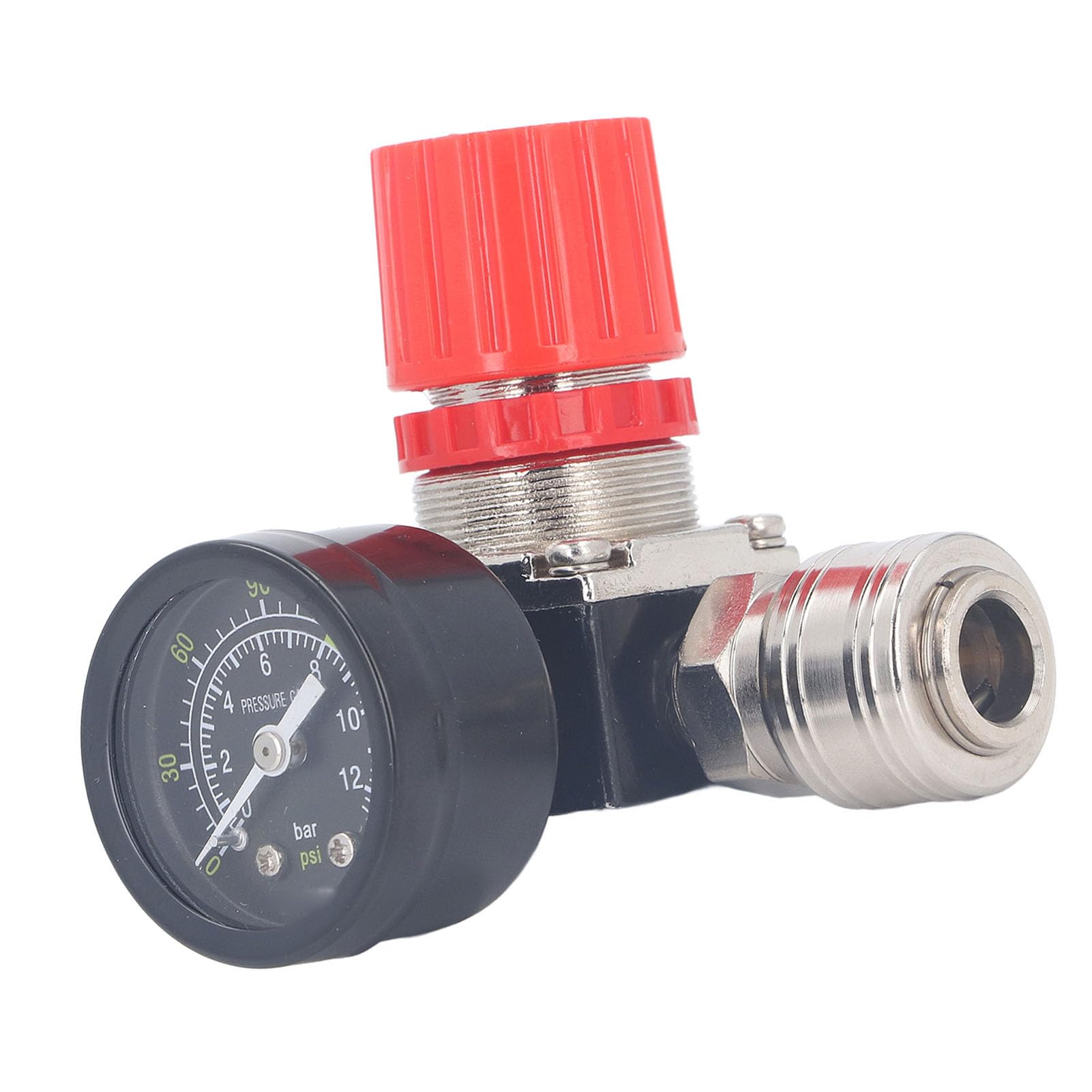 Régulateur de Compresseur d'air, Réglage Précis Réglable 0 à 180 PSI (Robinet à tournant sphérique de 1/4 pouce)