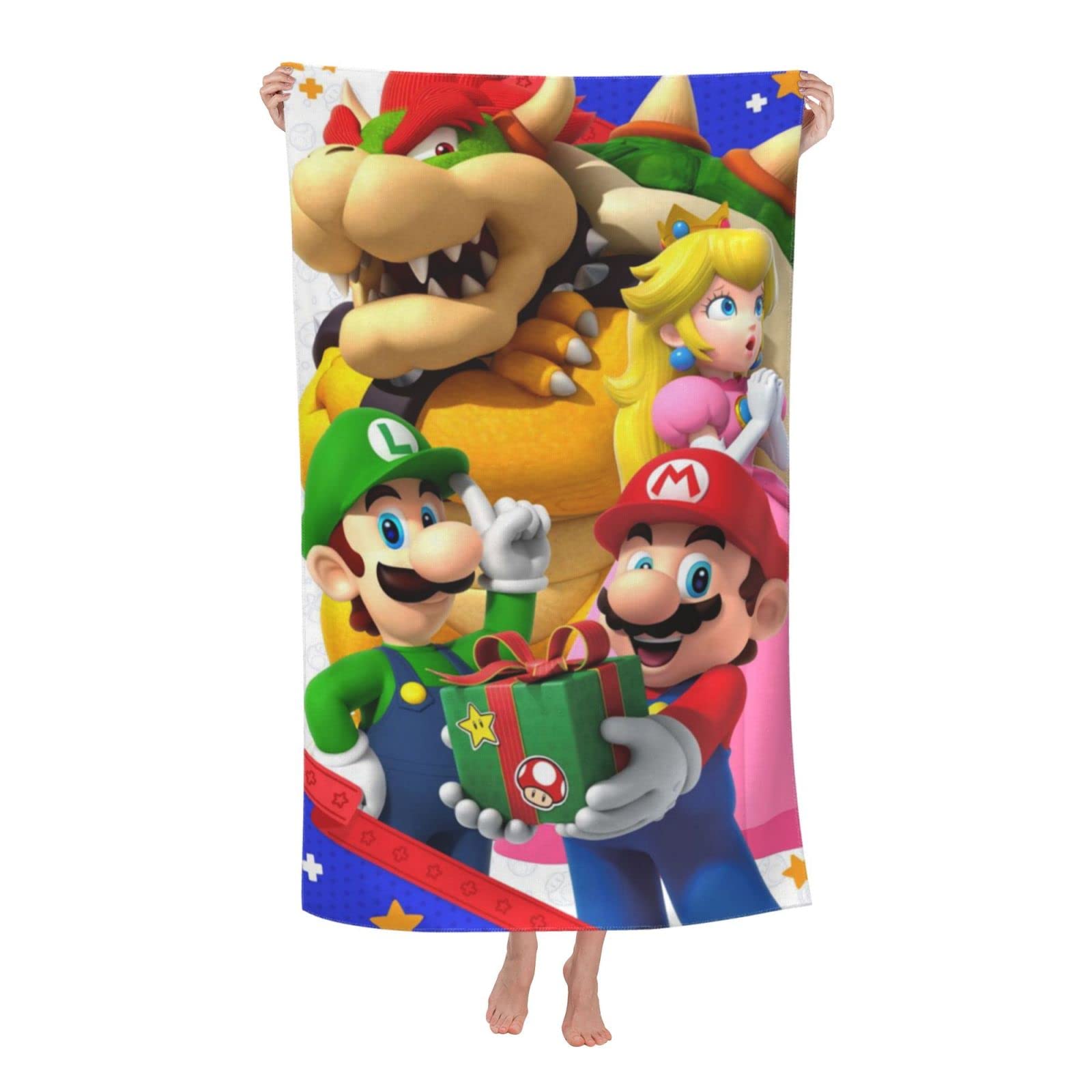 Mario Strandtuch Kinder 150x75cm - Microfaser Badetuch Saugfähig Für Strand & Schwimmbad