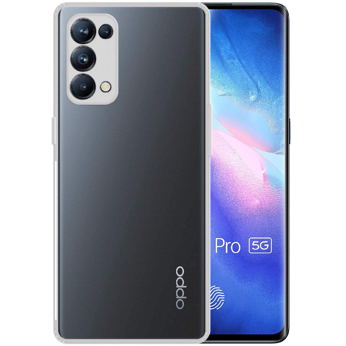 Amazon Brand - Solimo Silicone Anti Dust Plug Mobile Cover (Soft & Flexible Back Case), for Oppo Reno 5 Pro (Transparent) (B08W34DG3L) Amazon Price History, Amazon Price Tracker