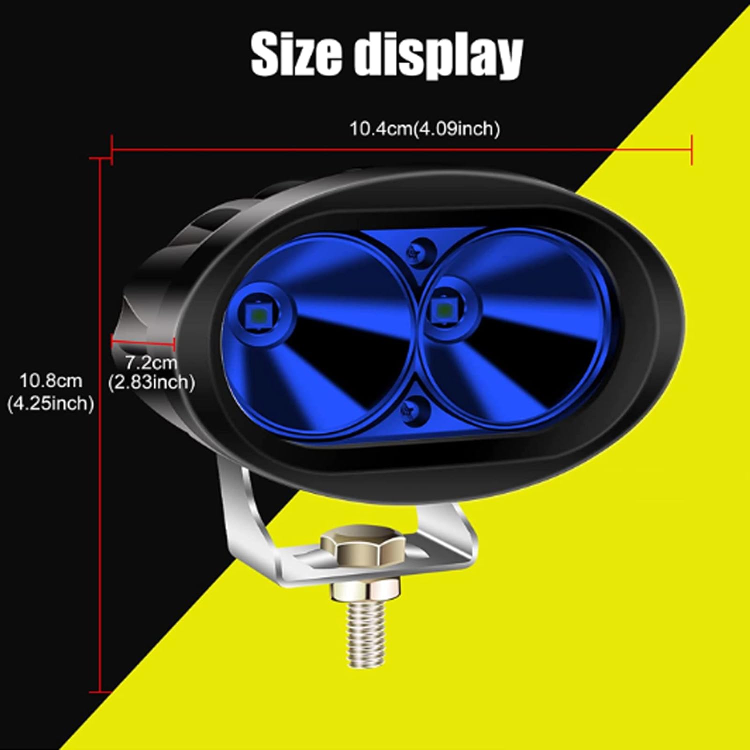8PCS LED Forklift Light Blue Safety Light,Biqing 20W Warehouse Pedestrian Warning Spot Lights 12V-80V for Motorcycle/Tractor/Forklift