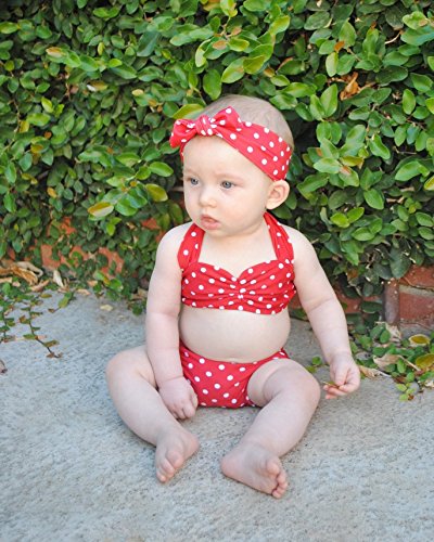 Red White Polka Dot Retro Baby Bikini Swimsuit 6 9 Months Buy Online In Qatar At Qatar Desertcart Com Productid 27066002