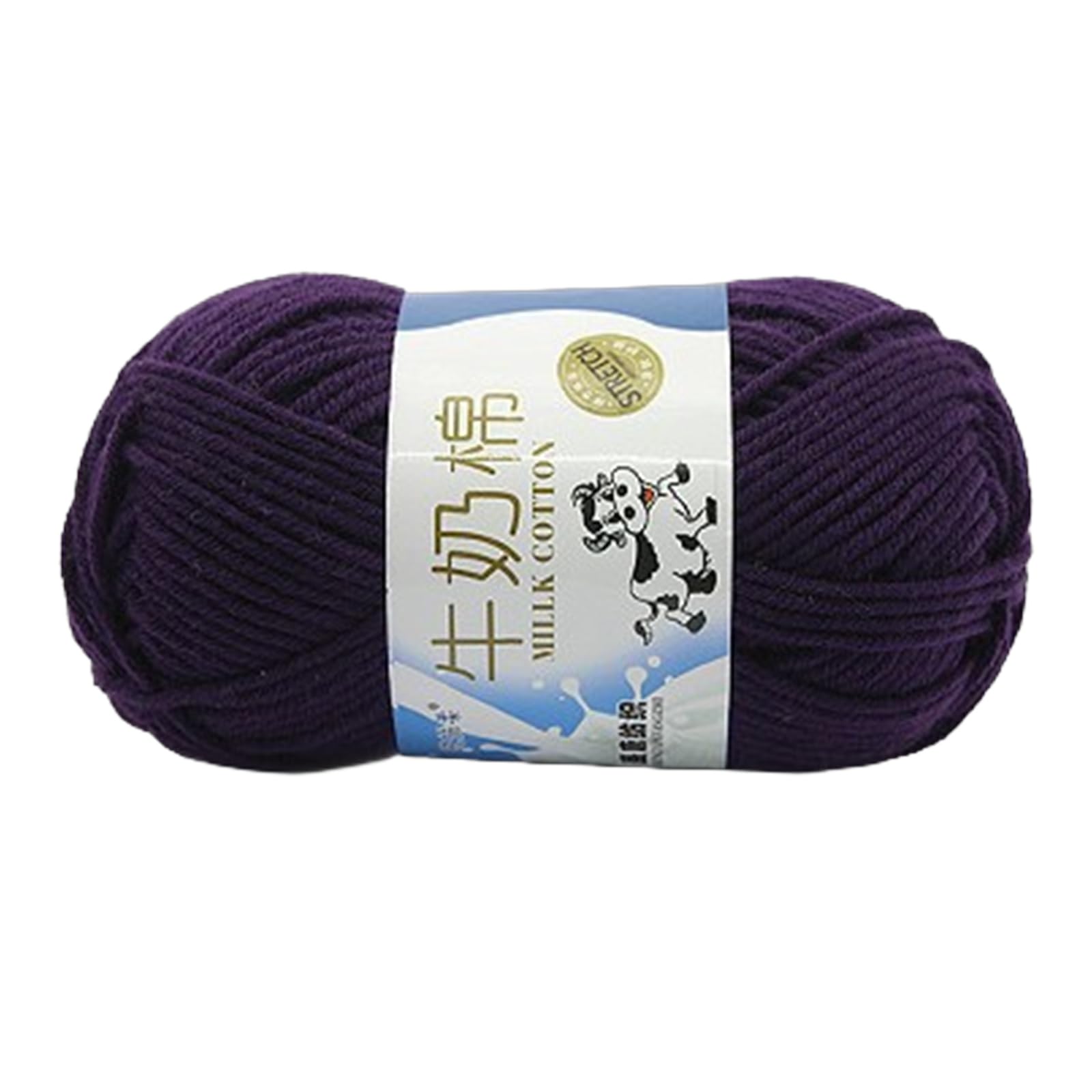 Tsophreniq Hand Knitting Yarn Milk Cotton Yarn Soft Colourful Crochet Cotton Threads Knitting Accessories for Children Colourful Crochet