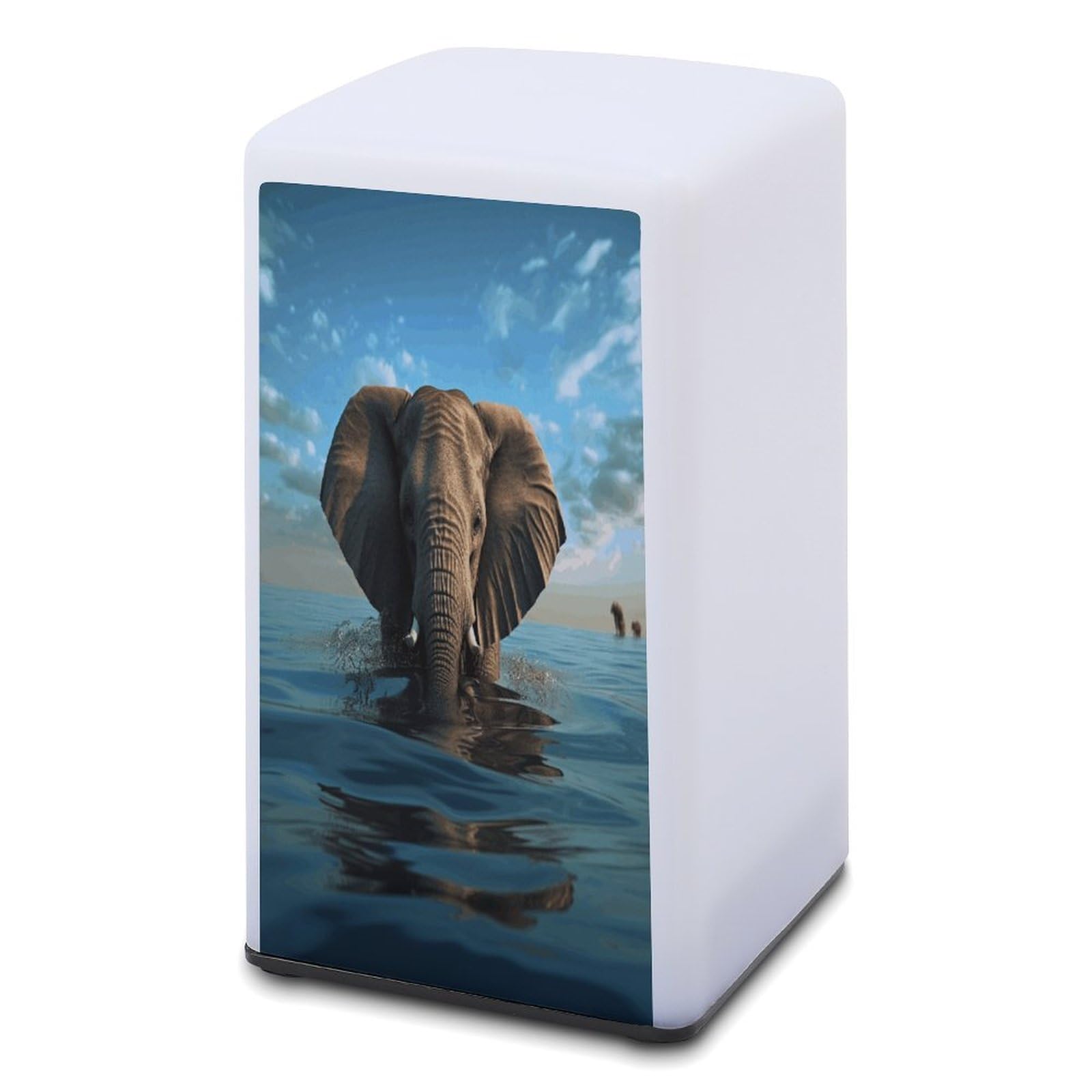 JTREHY Small Elephant is Sitting in The Water Table Lamps for Bedroom Minimalist Nightstand Lamp Water-Resistant Eye-Caring Table Lamp Modern Bedside Table Lamps for Living Room Bedroom Office