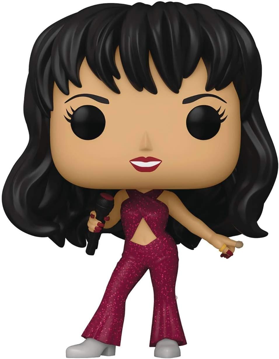 Funko Selena (Burgundy Outfit) Pop! Vinyl Figure (Bundled with Compatible Pop Box Protector Case), Multicolored, 3.75 inches