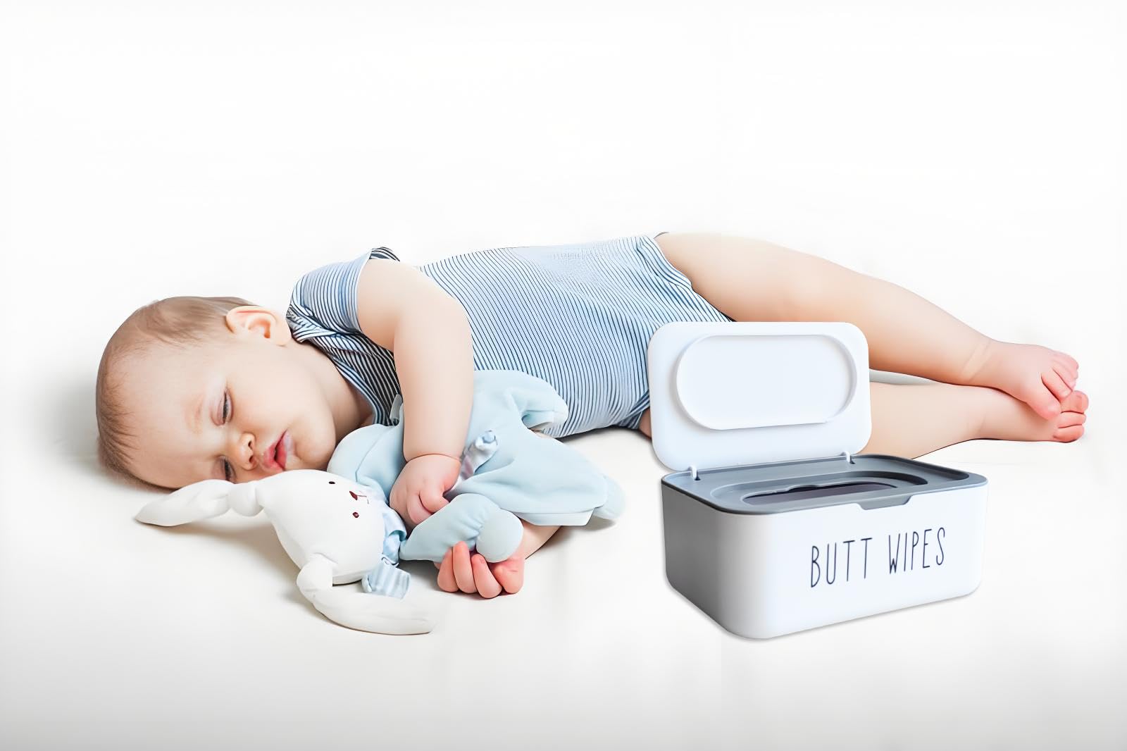 Moorfowl Behälter für Feuchttücher, für Badezimmer, spülbar, WC-Halter, Spender, niedlicher eleganter Look, Kinderzimmer-Dekoration