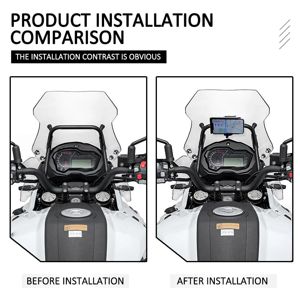 do Kawasaki Versys 650 2022 2023 i innych rowerów z rurkami 13/16 mm nowy uchwyt nawigacyjny GPS smartfon telefon komórkowy USB