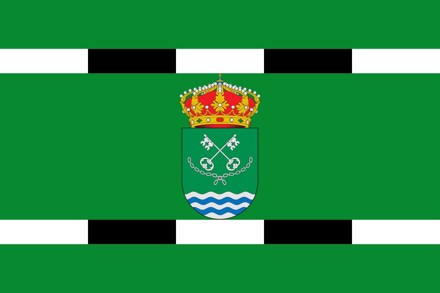 Drapeau Large Huélaga Cáceres en tissu renforcé haute qualité
