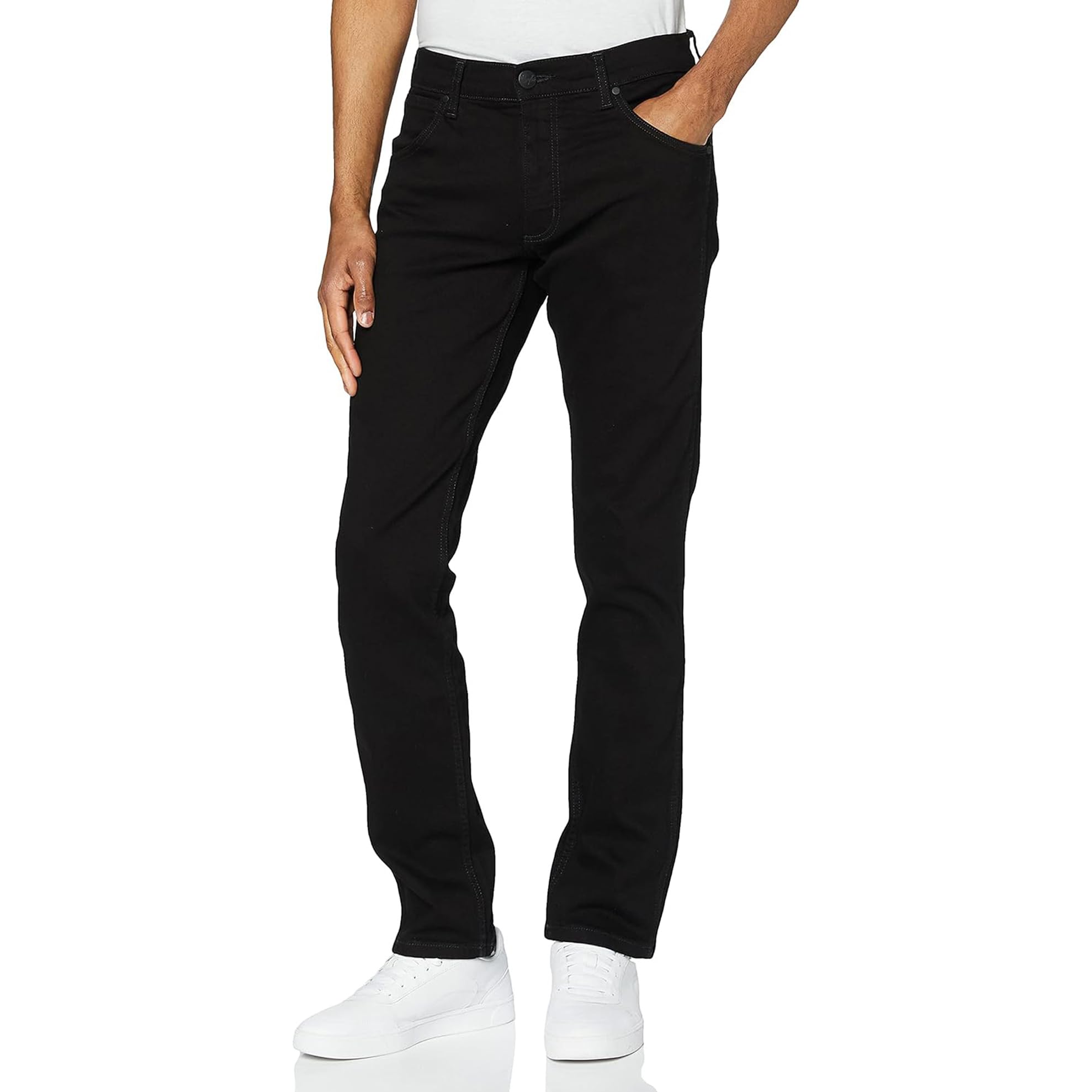Wrangler Herren Greensboro Jeans, Black Valley, 30W / 32L EU