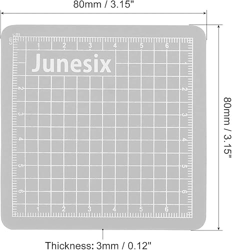 Miniatura 2 de MECCANIXITY Alfombrillas de corte giratorias de tela de 3.1 x 3.1 pulgadas, tapete de costura de doble cara, mini para aficionados, manualidades,