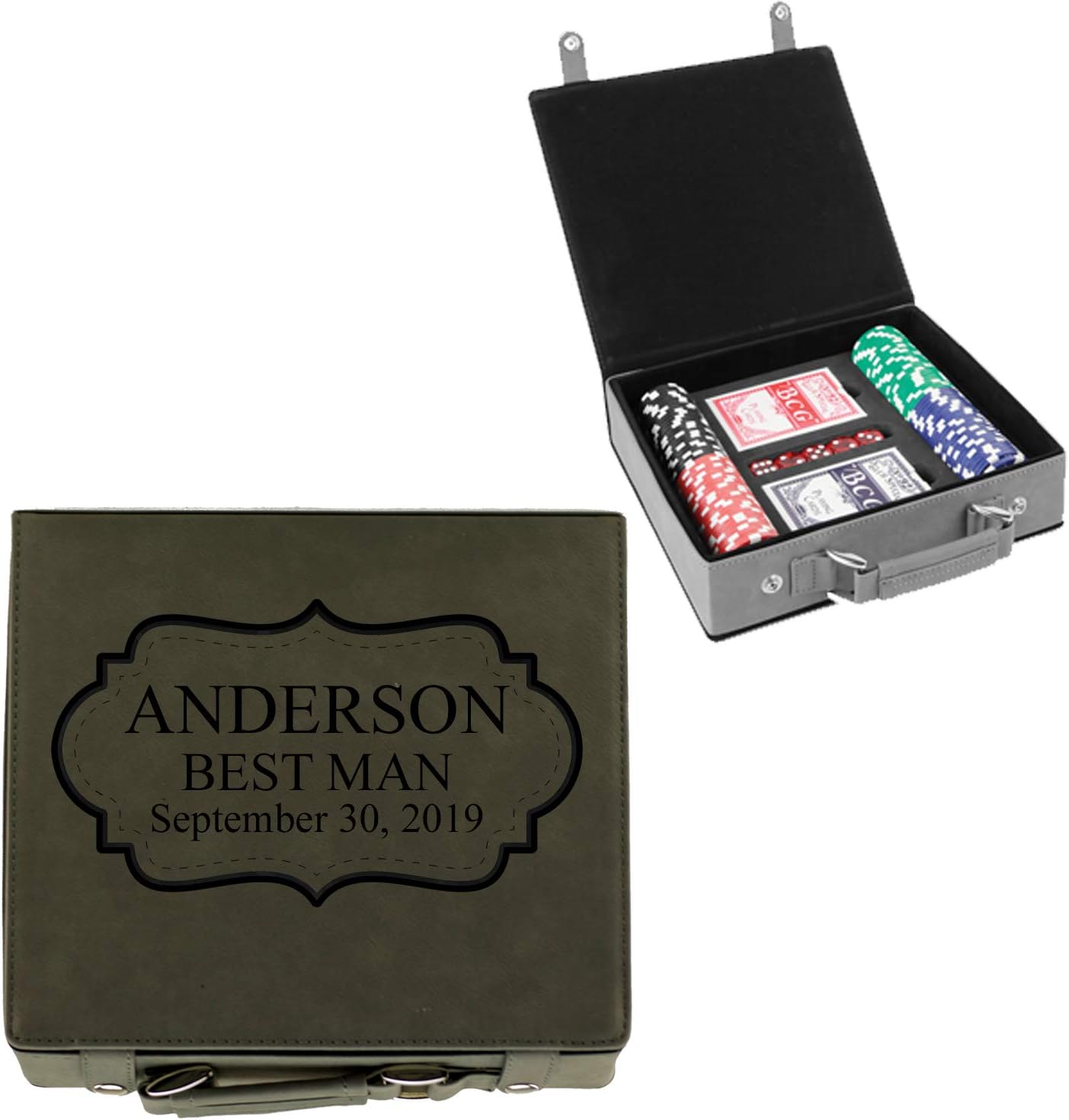 Sofia's Findings Personalized Poker Chip Set - Custom Gifts for Poker Players | Board Design