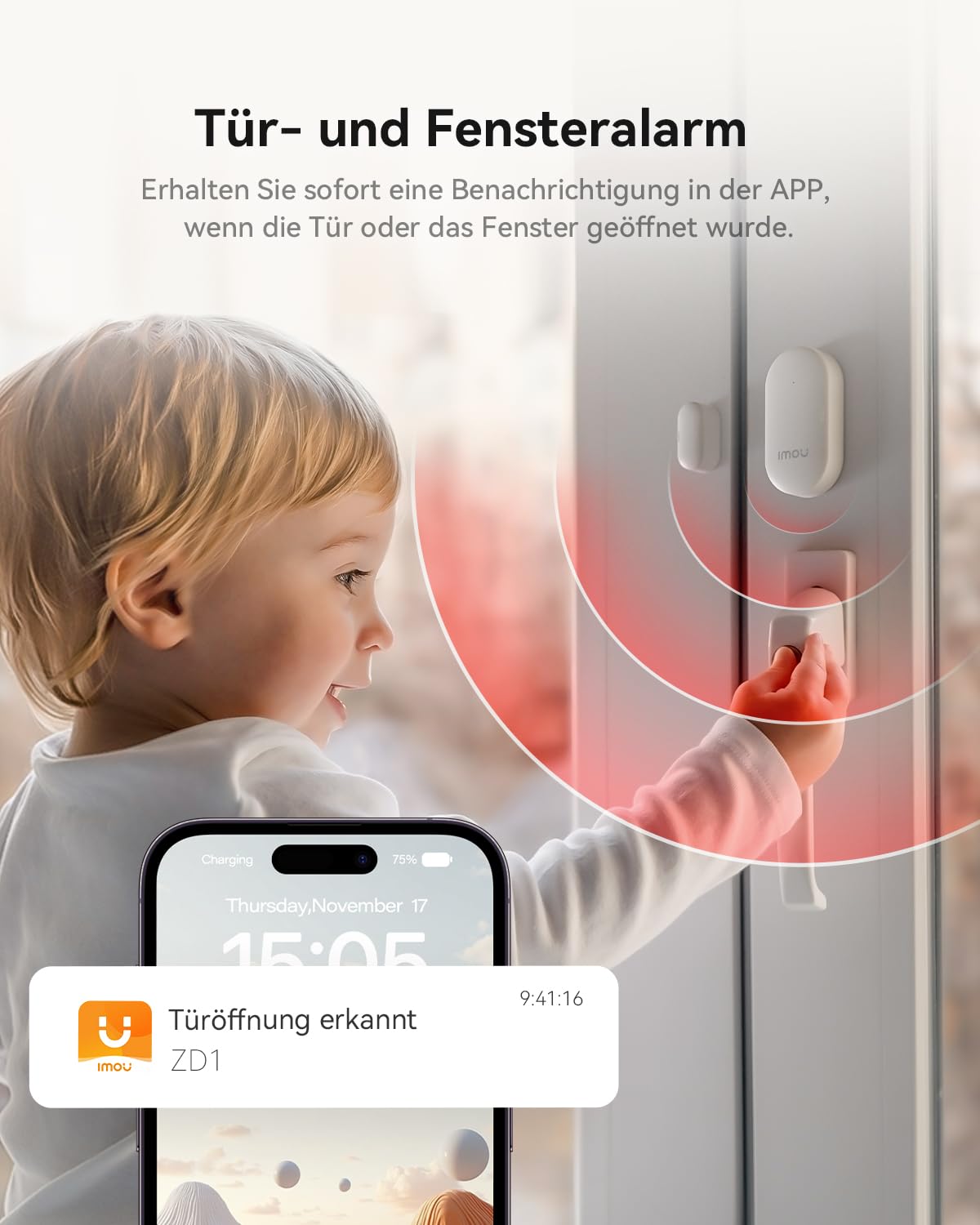 Imou Alarmanlage, kabellos, 11 Stück, WLAN, Sicherheit, Einbrecher System kabellos, 110 dB, Sicherheitssets für zu Hause, erweiterbar – kompatibel mit Alexa