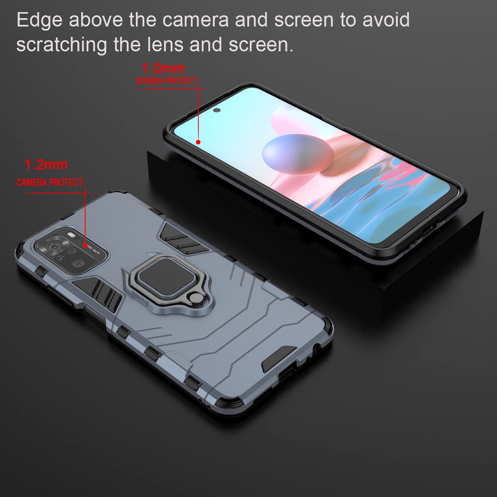 Per XIAOMI REDMI NOTE 10 PRO MAX COVER CUSTODIA + PELLICOLA IN VETRO TEMPERATO e