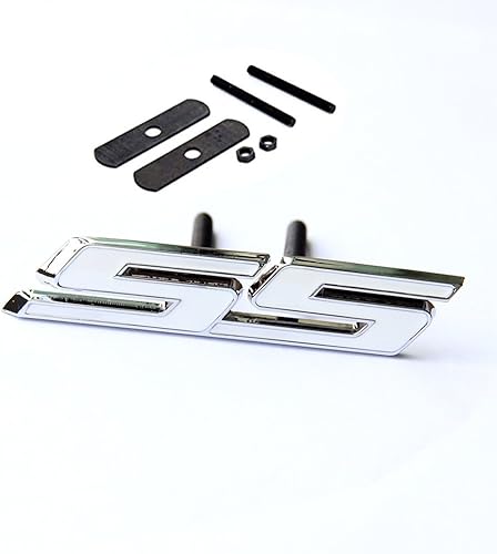 Miniatura 3 de Yoaoo 1x OEM Ss Emblem Grille +Decal Badge 3D for Camaro Gm Series Front Chrome White