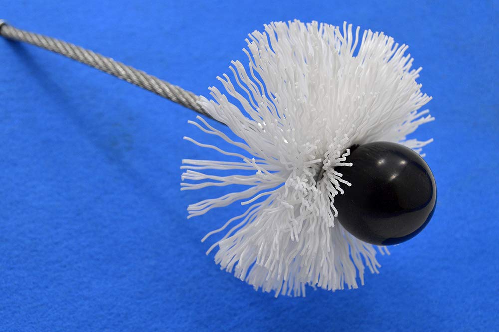 Pyro Feu 862458 Limpiador mecánico Pulipellet para tuberías de estufa 10 m, Blanco