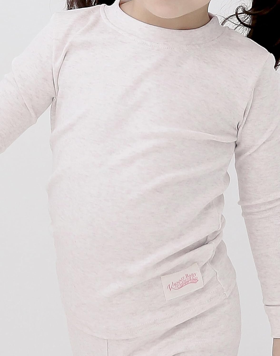 Vaenait 6M-12Y Toddler Kids Super Soft Lightweight Breathable Modal Cotton Melange Sleepwear Pajamas Set - Image 2