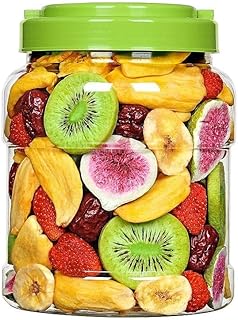 Crispy Fruits and Vegetables, Dried Fruits and Vegetables, Mixed Fruits, Dried Fruit Chips, Okra, Radish, Banana, Durian, Fig, Crispy Fruit Snacks, Chinese Snack Gift Package (1 Can)