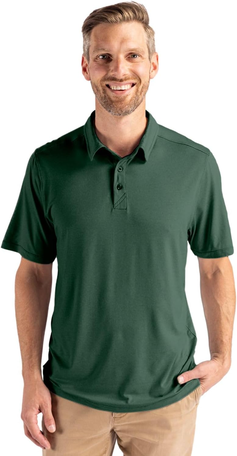 Cutter & Buck Coastline Epic Comfort Recycled Mens Polo, White, XXXL