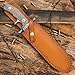 United Cutlery Rambo Last Blood Heartstopper Knife And Leather Sheath - Officially Authorized By Stallone, 7Cr17 Stainless Steel Blade, Micarta Handle, For Movie Memorabilia Collectors