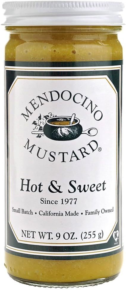 MENDOCINO Hot Sweet Mustard, 9 OZ