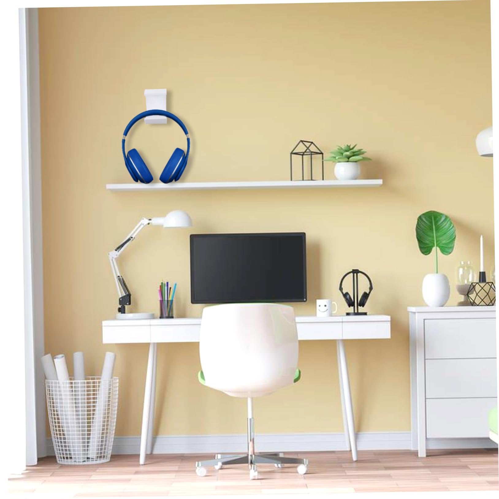 Angoily 6stücke Headset Halterung Für Tisch Und Schreibtisch Selbstklebend Für Over-ear Kopfhörer Praktischer Und Stabiler Kopfhörer Haken Ordnung Am Arbeitsplatz