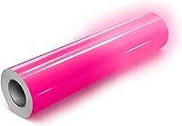 Vista 6 de VViViD DECO65 - Rollo de vinilo permanente fluorescente neón para manualidades de 1 pie x 5 pies (1 x 5 pies, rosa fluorescente neón)