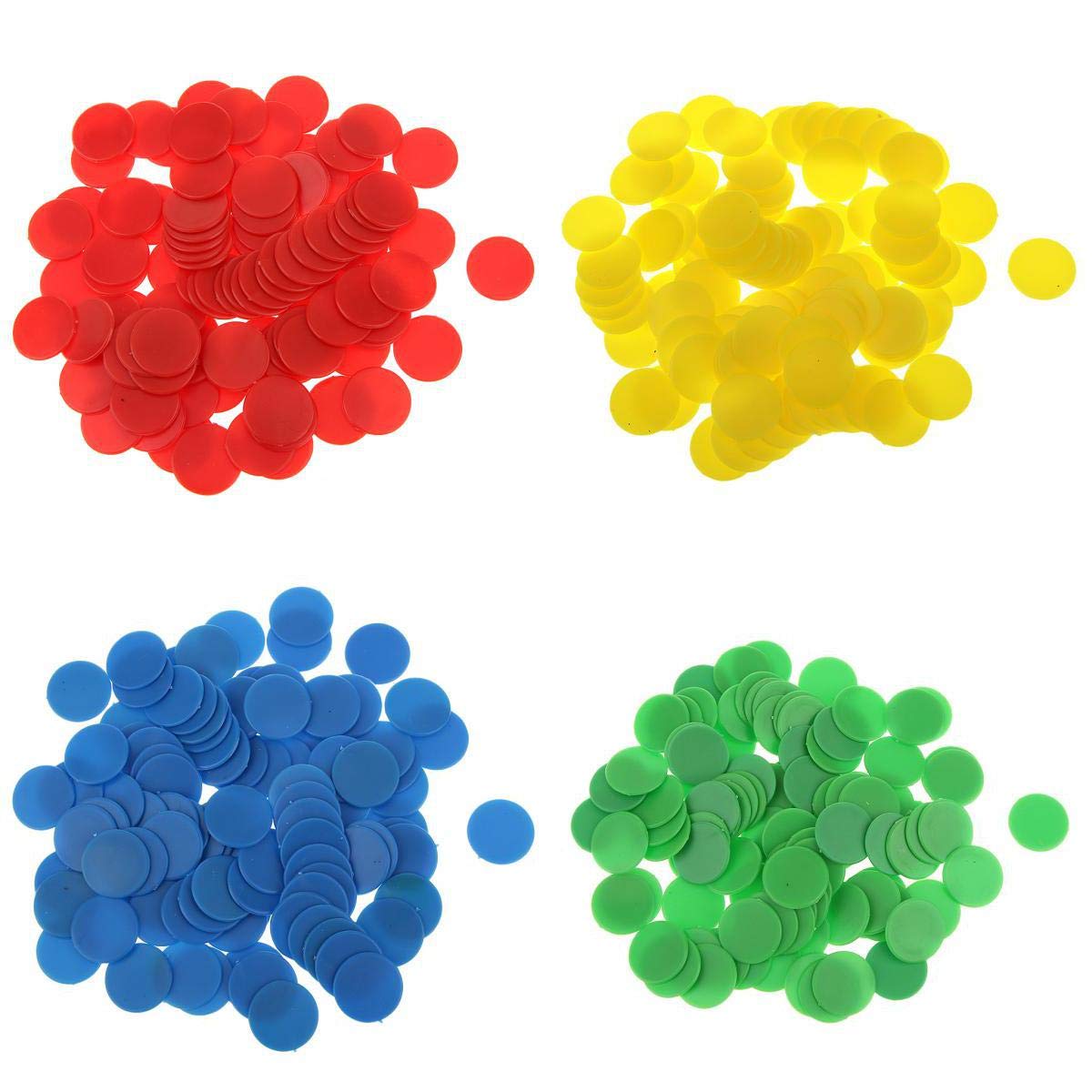400pcs 18mm Plastic Counters Tiddlywinks Board Game Aid