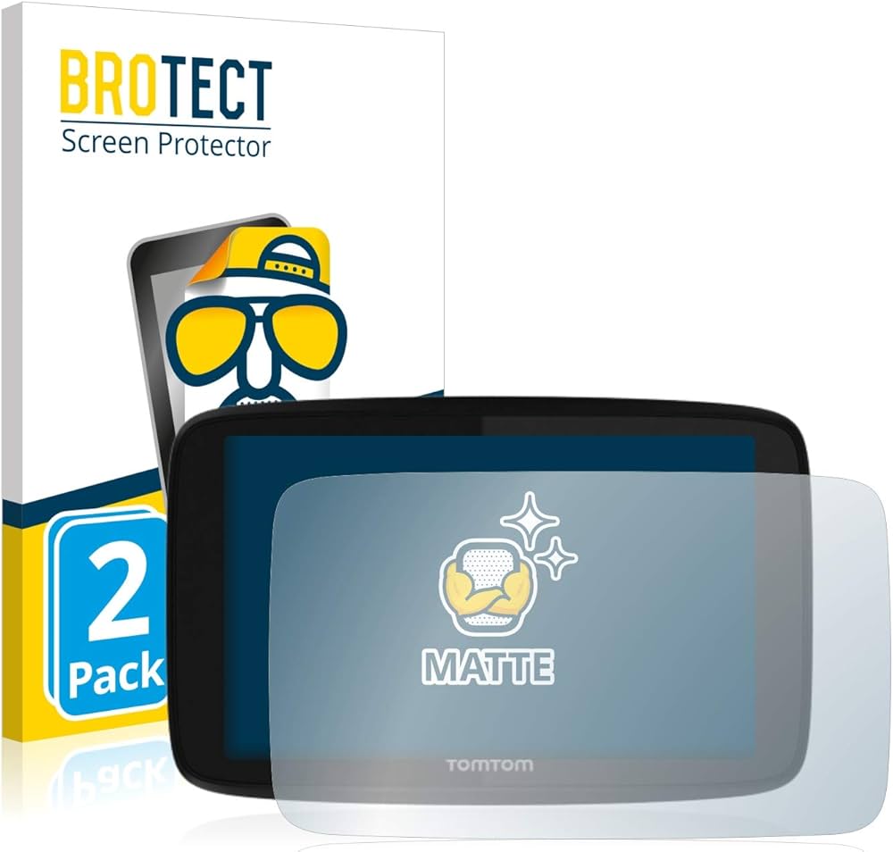 Anti-Riflesso Vetro Pellicola Protezione per TomTom Go Expert 7