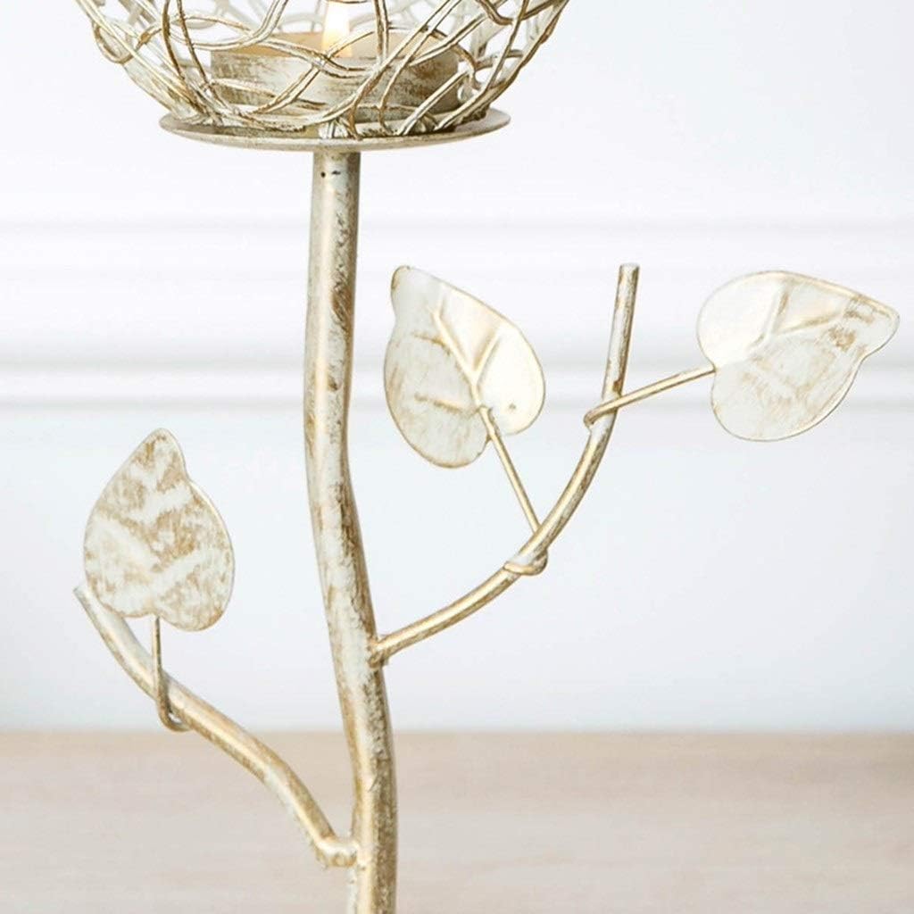 Candlestick,Iron Candlestick Stand Creative Candlestick Christmas Wedding Dinning Table Decorative Candle Holder Golden Candlelight Dinner Candle