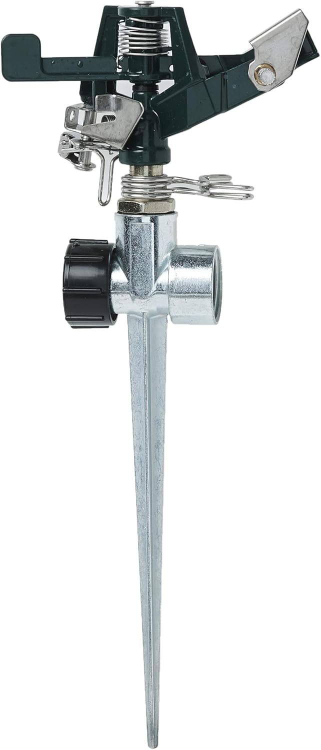 Orbit 3 Pack Metal Impact Sprinkler Head on Spike Base