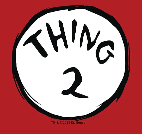 Dr. Seuss Thing One Two Cat in The Hat Boys Youth Matching Costume T-Shirt