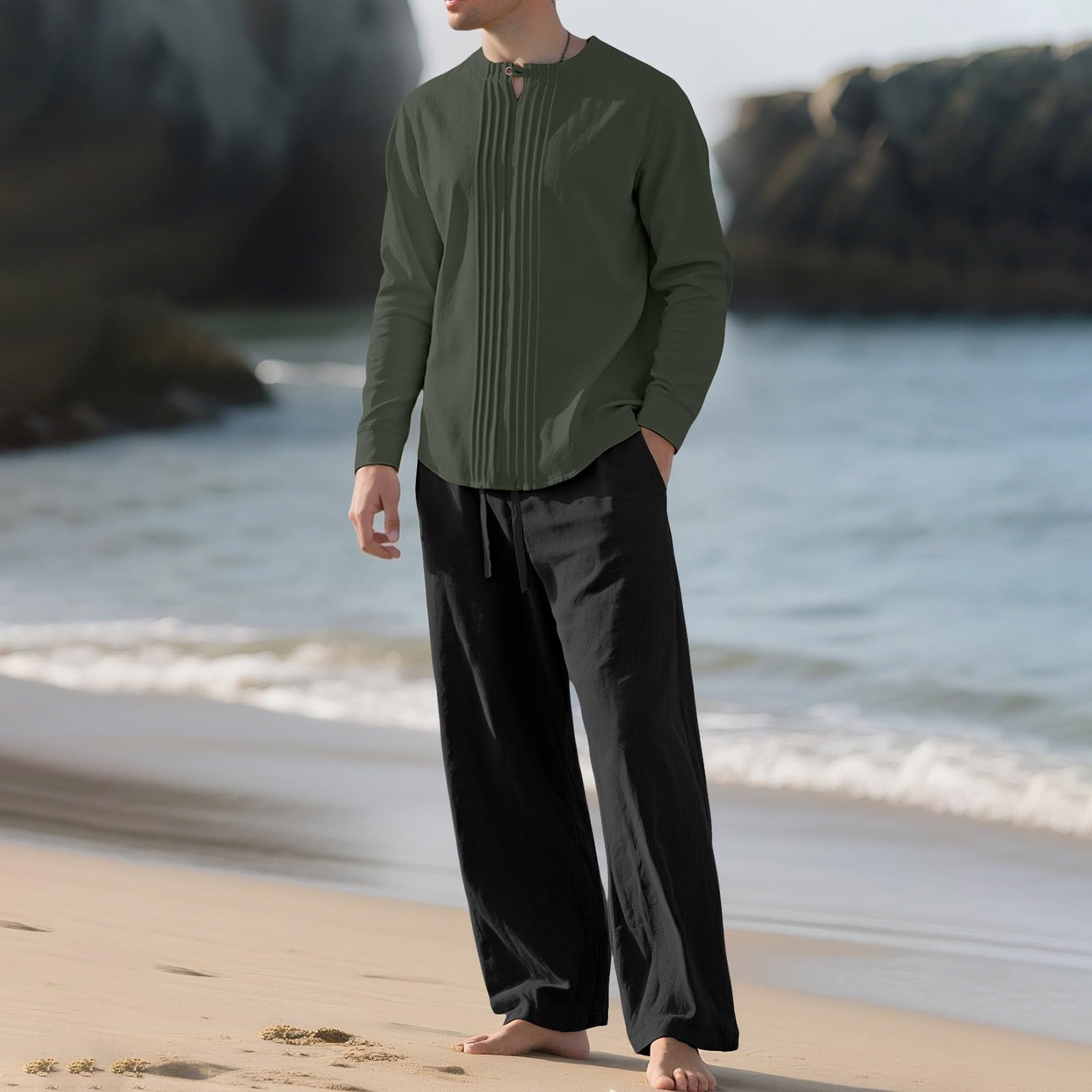 Chemise Legere Homme Chemise Sport Homme Été Top Manches Longues