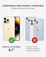 Vista 2 de OCASE Compatible with iPhone 14 Pro Max Wallet Case, PU Leather Flip Folio Case with Card Holders RFID Blocking Stand [Shockproof TPU Inner Shell]