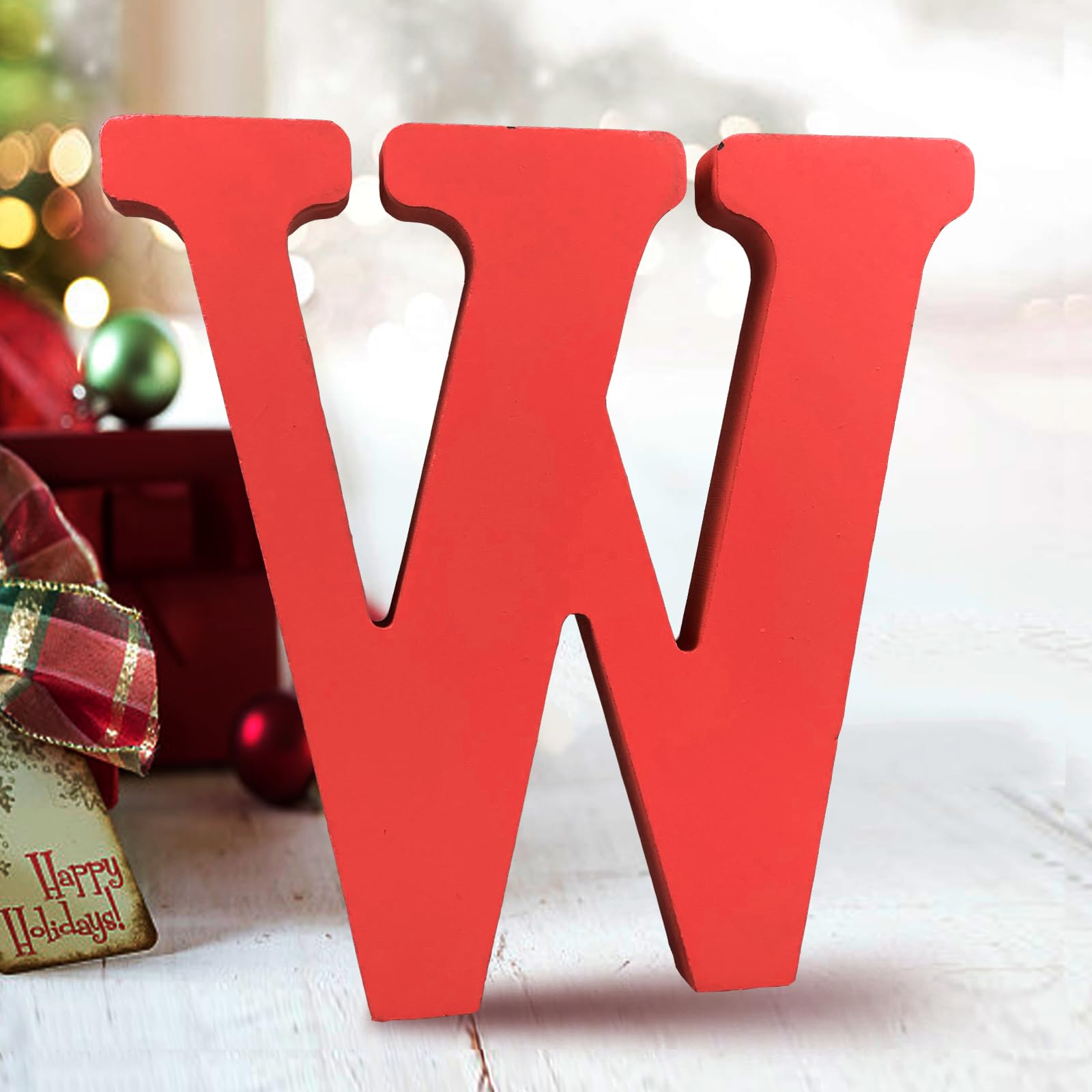 Snapklik.com : AOCEAN 6 Inch Red Wood Letters Unfinished Wood Letters ...