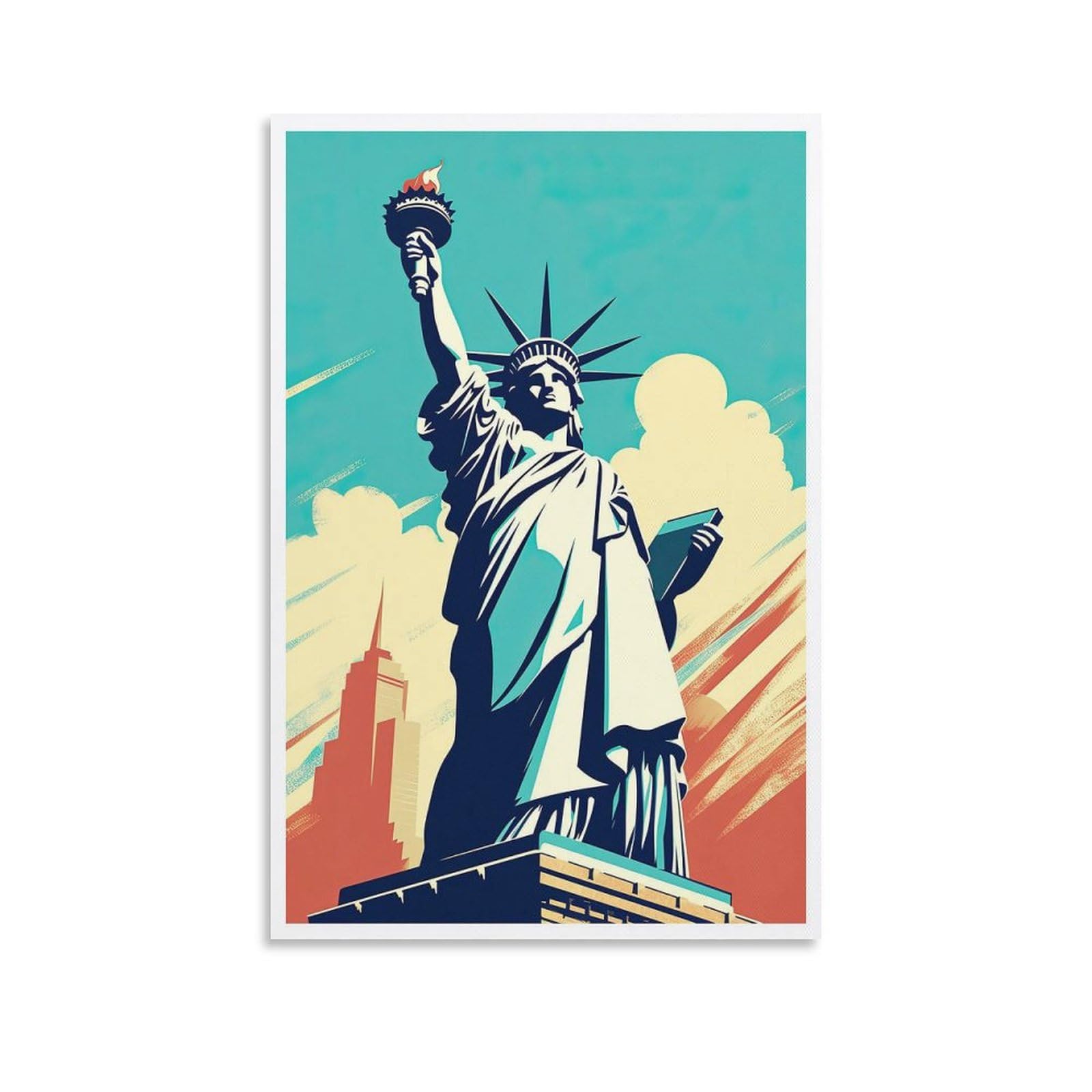 Statue Of Liberty Poster, Lady Liberty Art, New York City Poster