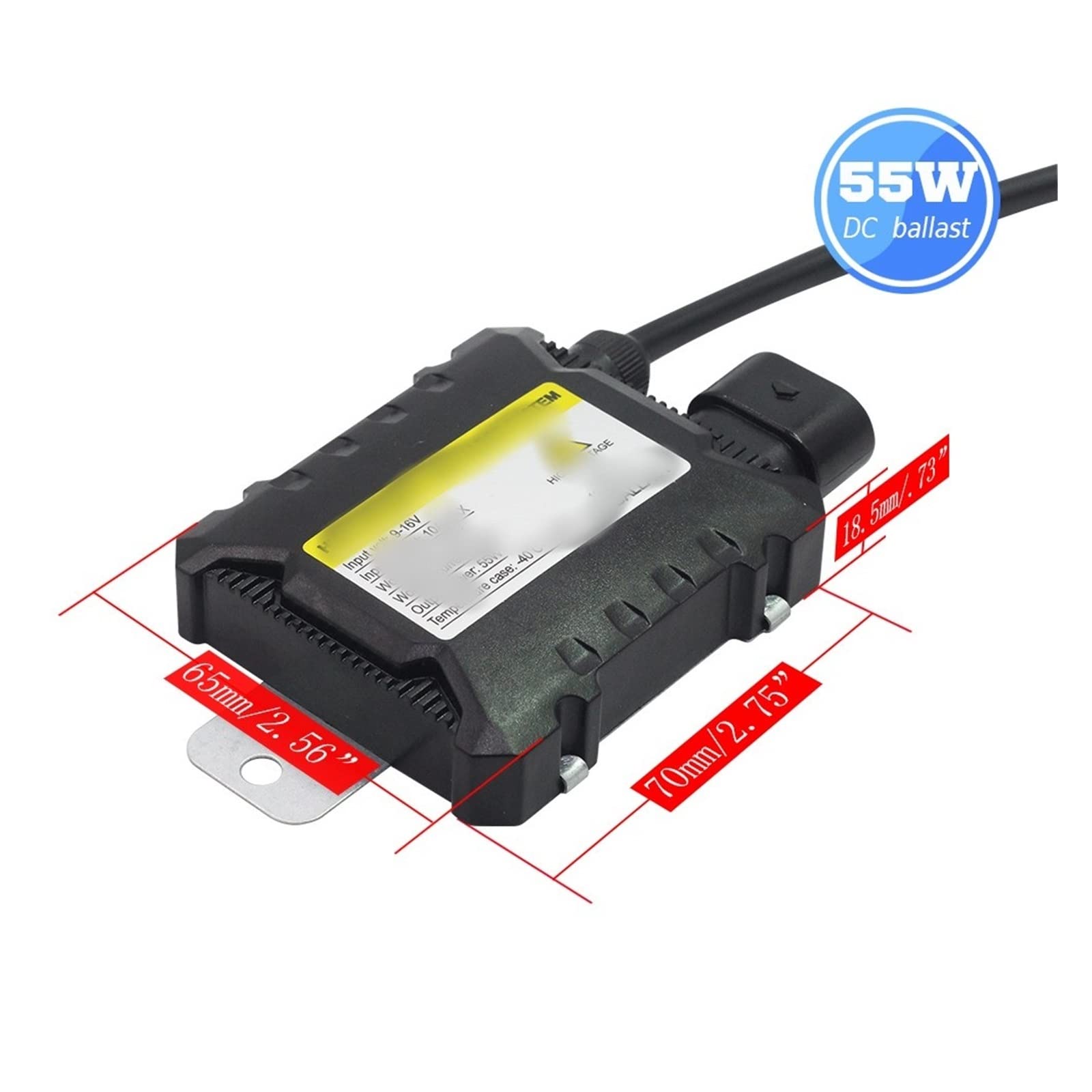 Xenón Bombilla Balasto De Xenón HID, 55W, 12V, Kit De Xenón HID Para Coche Para H1 H3 H4 H7 H8 H11 9005 9006, Repuesto De Balasto De Bloque De Encendido Digital (Talla : 2PCS)