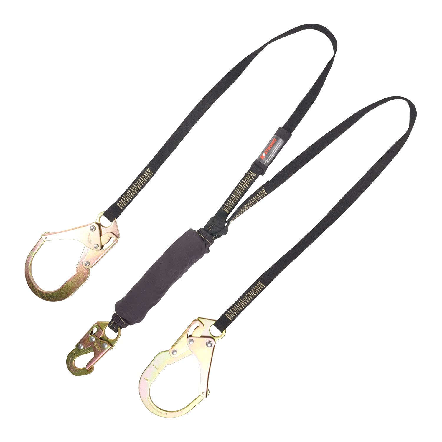 KStrong UFL201721 Shock Absorbing Lanyard - 6 ft. Twin Leg