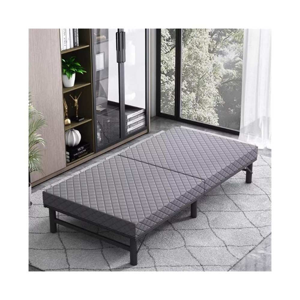 Lit de Camp Pliable Lit Pliant Famille Hôtel Adulte Simple Petite Maison Bureau partagé Sieste Lit Pliable(XL)